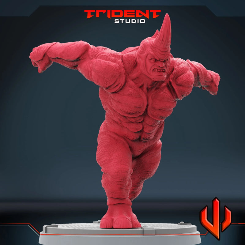 Rhino Marvel MCP-compatible 40mm resin proxy miniature by Trident Miniatures - product image 4