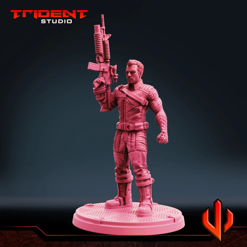Winter Soldier 2021 - Sculpt B Marvel MCP-compatible 40mm resin proxy miniature by Trident Miniatures - product image 4