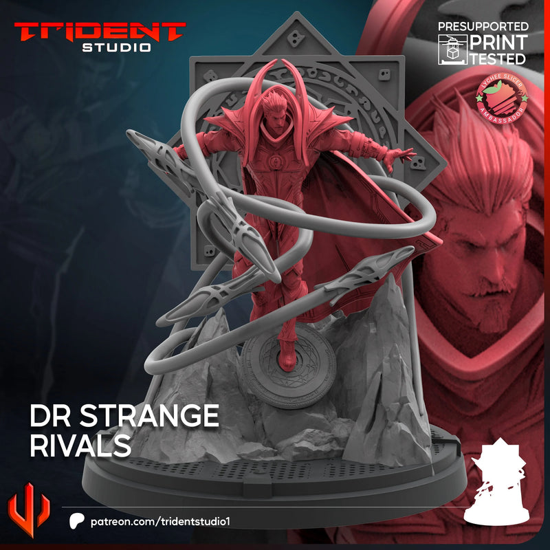 Doctor Strange Rivals Marvel MCP-compatible 40mm resin proxy miniature by Trident Miniatures - product image 4