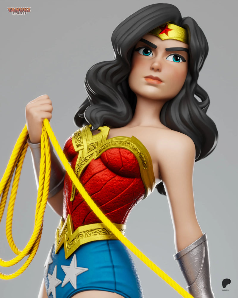 Wonder Woman Toon Resin Figure - Toon view 4