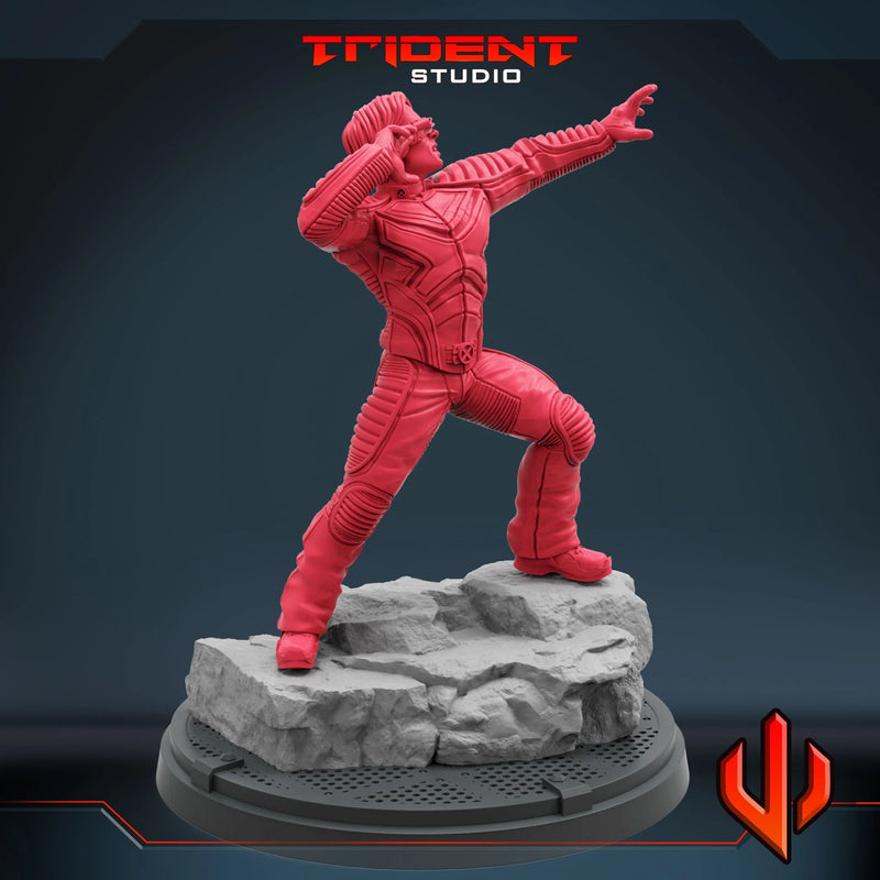 Cyclops X-Men 2000 Movie Marvel MCP-compatible 40mm resin proxy miniature by Trident Miniatures - product image 4