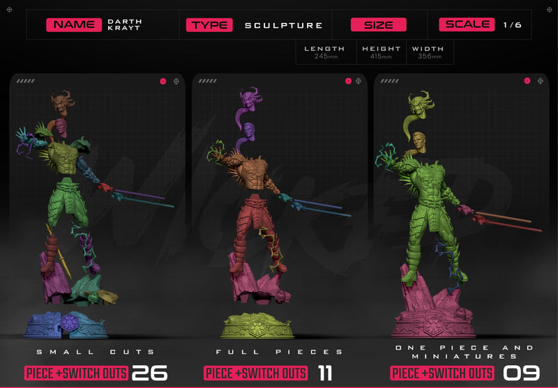 SW3D September 2025 Term Darth Krayt Sculpture