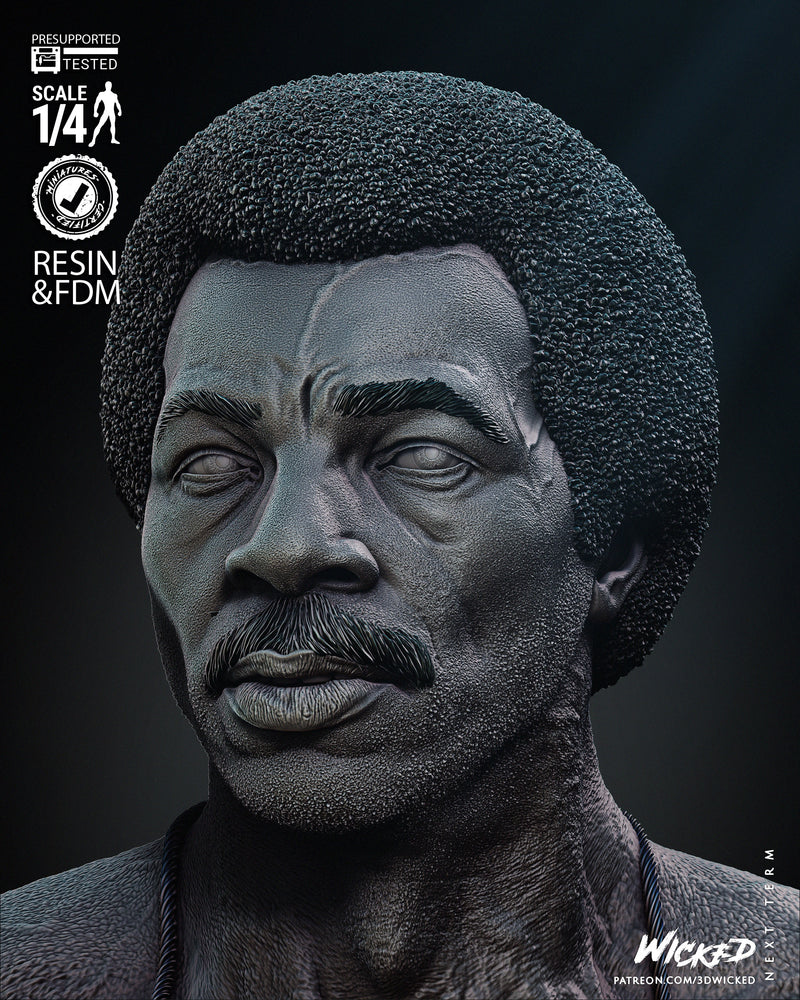 Apollo Creed Portrait Bust resin bust kit view 4