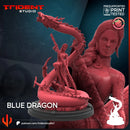 Blue Dragon Marvel MCP-compatible 40mm resin proxy miniature by Trident Miniatures - product image 4