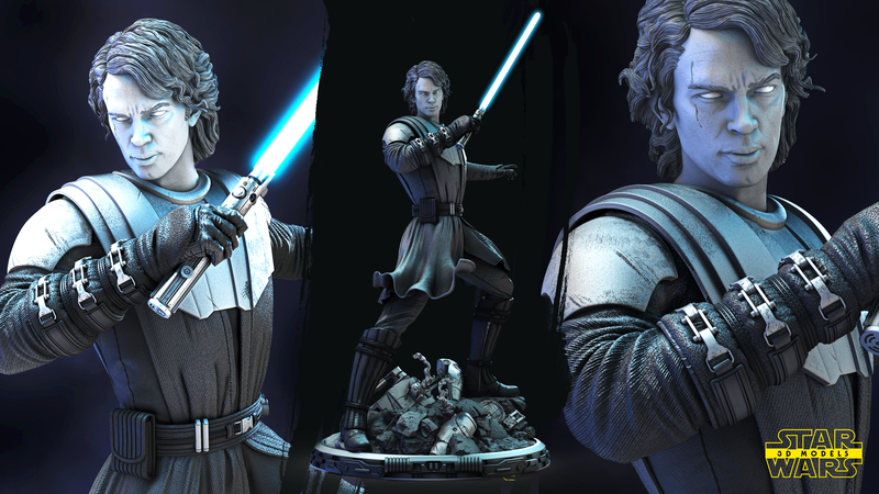 Anakin Skywalker (Clone Wars) Sculpture