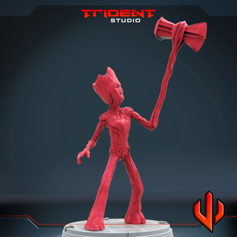 Gamer Groot Marvel MCP-compatible 40mm resin proxy miniature by Trident Miniatures - product image 4