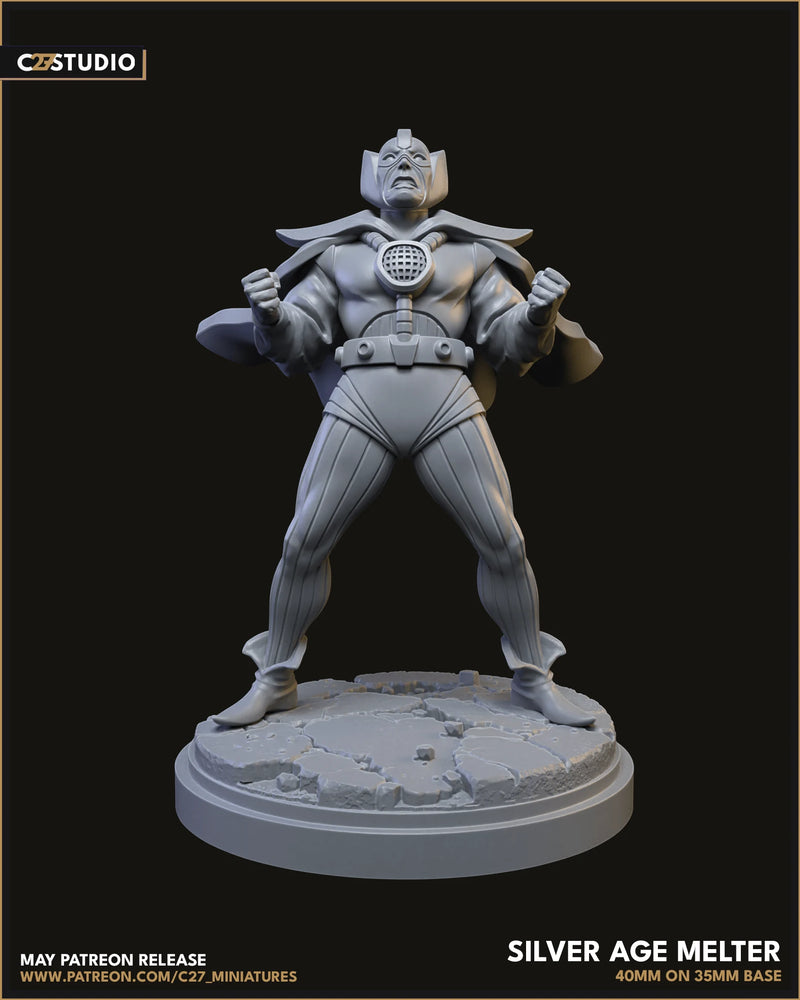 Melter (Silver Age) Marvel MCP-compatible resin miniature by C27 Studios - product image 4