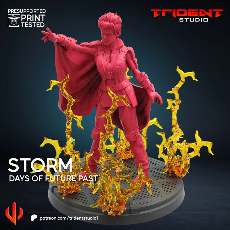 Storm X-Men Days Of Future Past Marvel MCP-compatible 40mm resin proxy miniature by Trident Miniatures - product image 4
