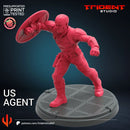 Us Agent - Sculpt A Marvel MCP-compatible 40mm resin proxy miniature by Trident Miniatures - product image 4