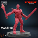 Masacre Marvel MCP-compatible 40mm resin proxy miniature by Trident Miniatures - product image 4