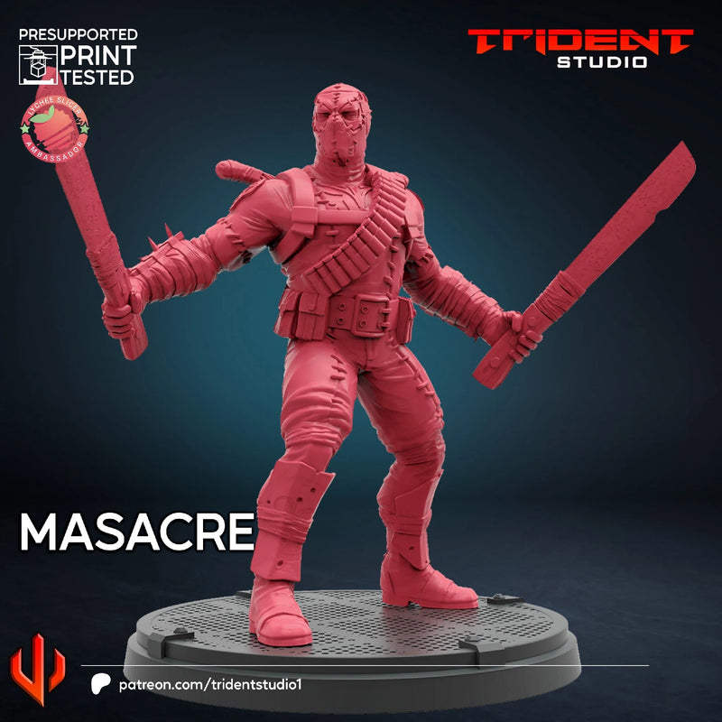 Masacre Marvel MCP-compatible 40mm resin proxy miniature by Trident Miniatures - product image 4