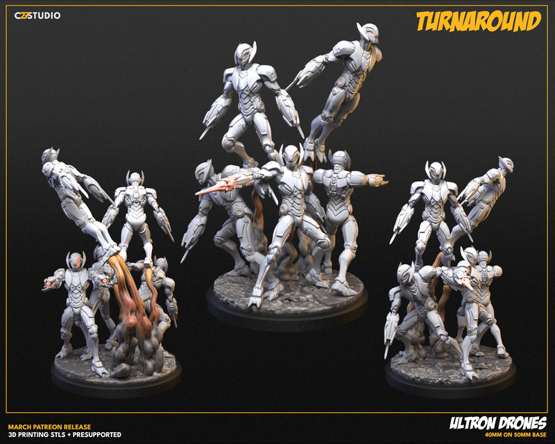 Ultrong Drones Marvel MCP-compatible resin miniature by C27 Studios - product image 4
