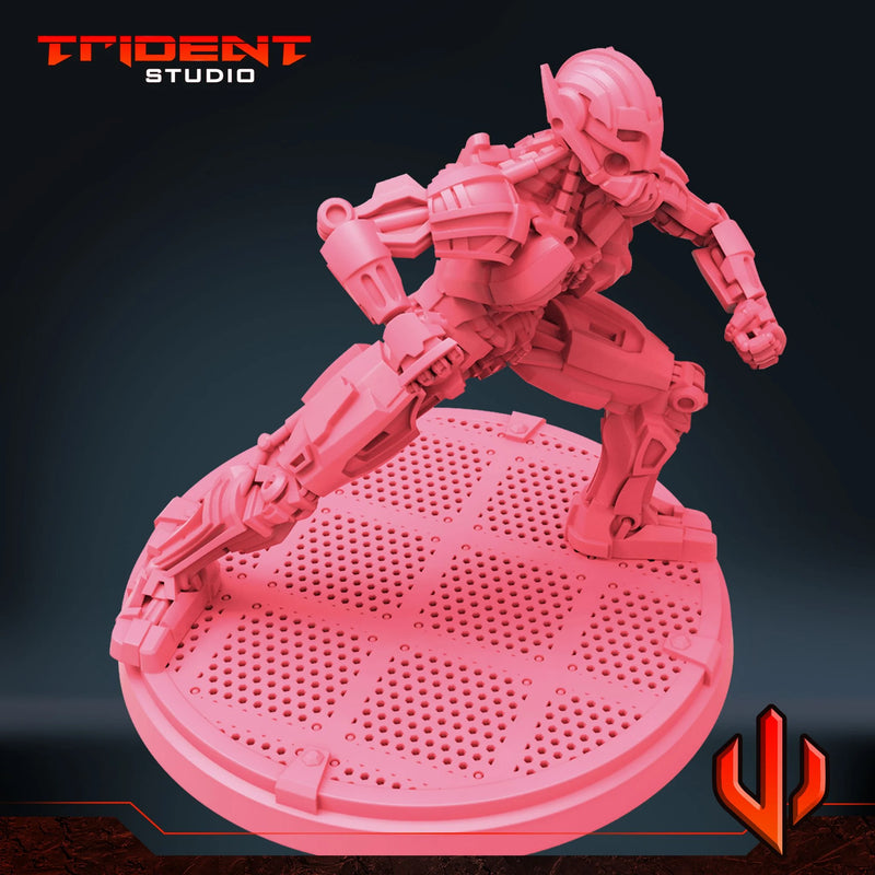 Ultron Drone Multiverse - Sculpt D Marvel MCP-compatible 40mm resin proxy miniature by Trident Miniatures - product image 4