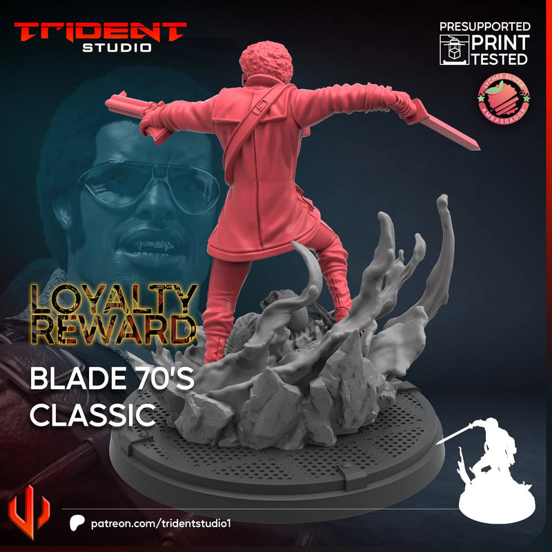 Blade 70s Classic Marvel MCP-compatible 40mm resin proxy miniature by Trident Miniatures - product image 4