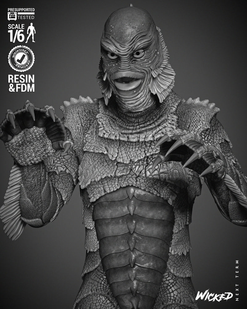 Creature of the Black Lagoon Sculpture resin statue kit view 4