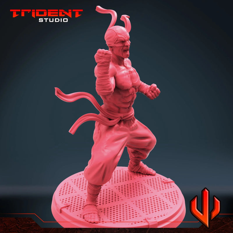 Iron Fist - Sculpt C Marvel MCP-compatible 40mm resin proxy miniature by Trident Miniatures - product image 4