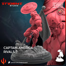 Captain America Rivals Marvel MCP-compatible 40mm resin proxy miniature by Trident Miniatures - product image 4