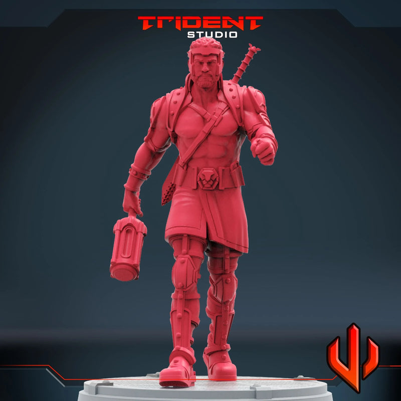 Hercules Marvel MCP-compatible 40mm resin proxy miniature by Trident Miniatures - product image 4