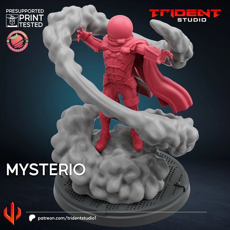Mysterio Marvel MCP-compatible 40mm resin proxy miniature by Trident Miniatures - product image 4