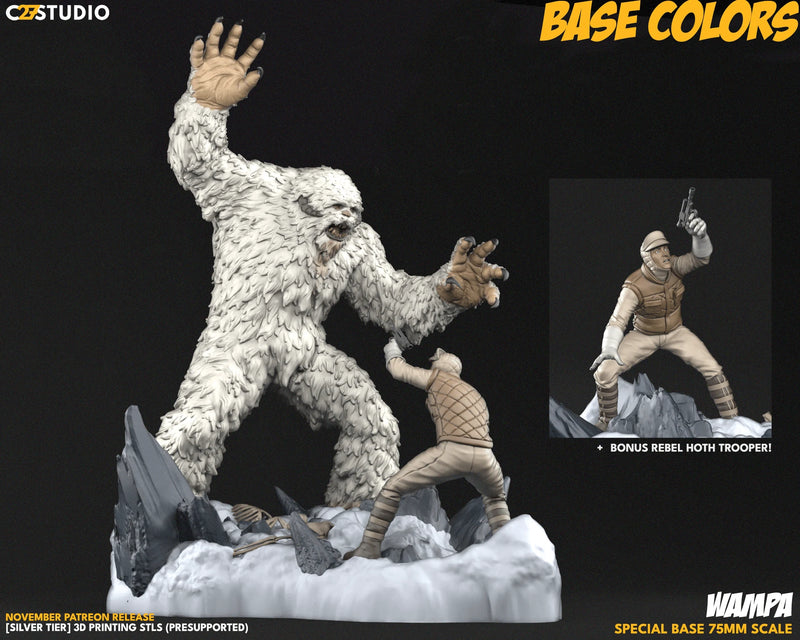 Wampa Star Wars Shatterpoint-compatible resin miniature by C27 Studios - product image 4