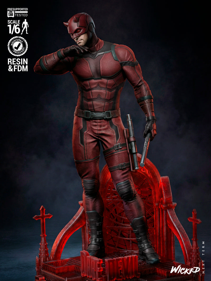 Daredevil Sculpture resin statue kit view 4