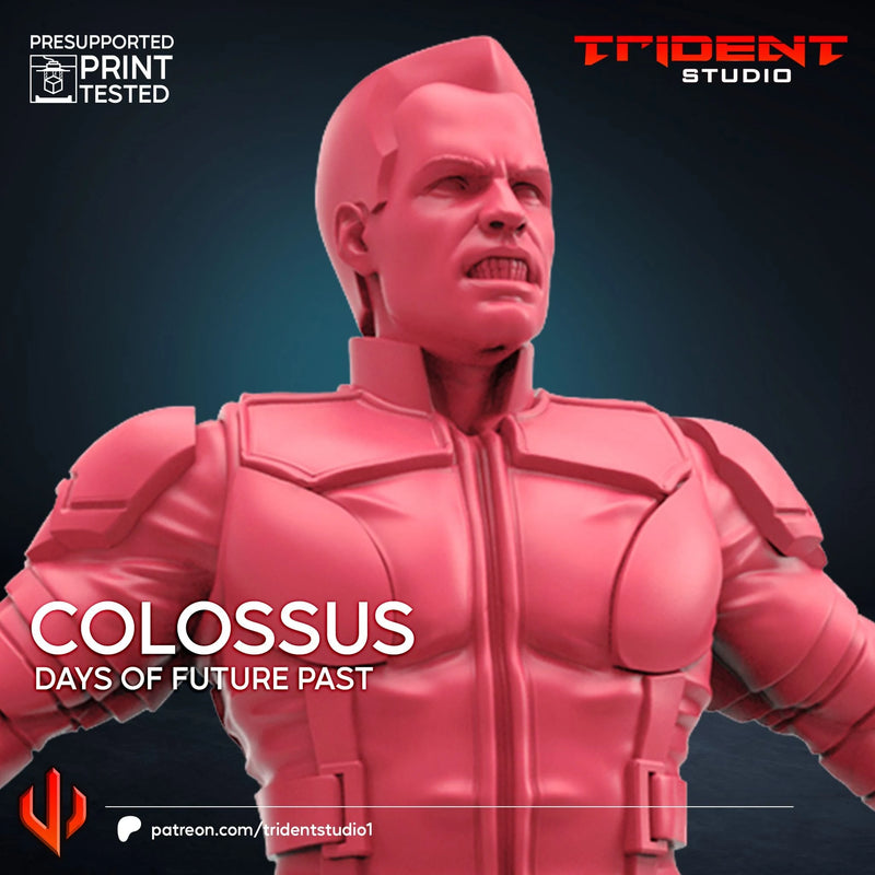 Colossus X-Men Days Of Future Past Marvel MCP-compatible 40mm resin proxy miniature by Trident Miniatures - product image 4