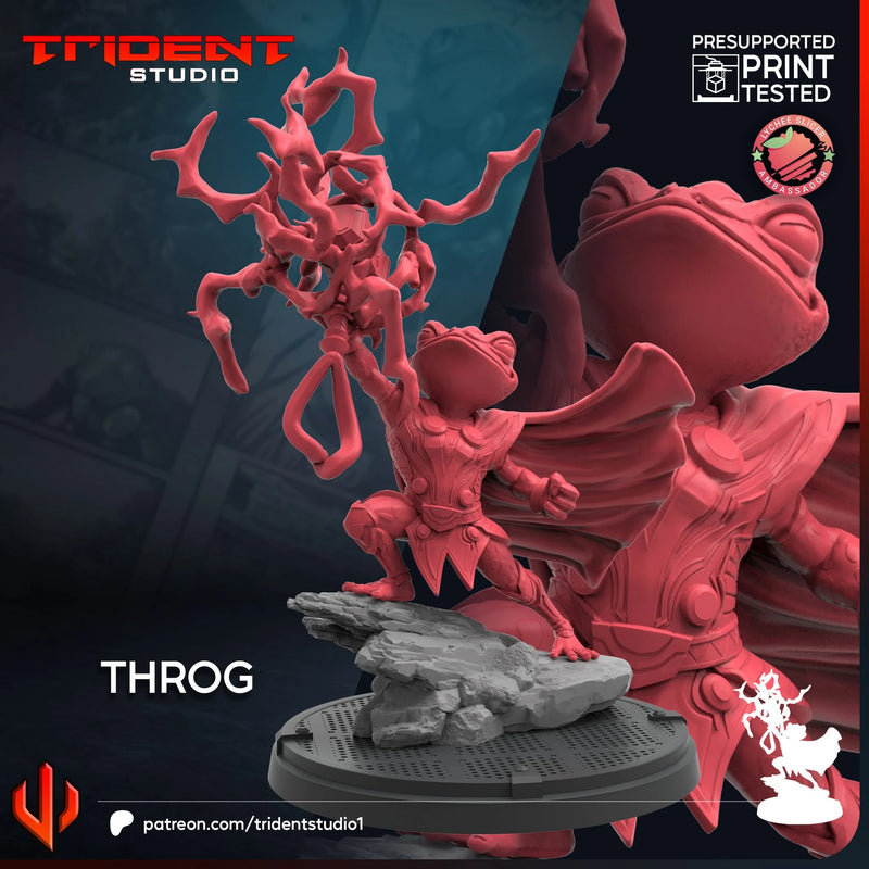 Throg Marvel MCP-compatible 40mm resin proxy miniature by Trident Miniatures - product image 4