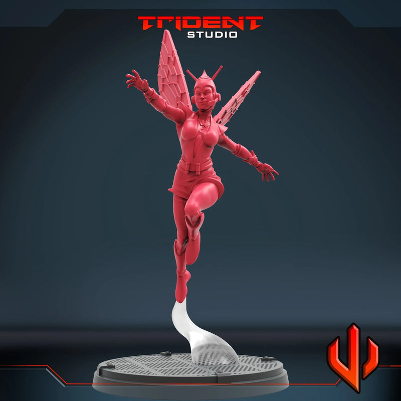 Classic Wasp Marvel MCP-compatible 40mm resin proxy miniature by Trident Miniatures - product image 4