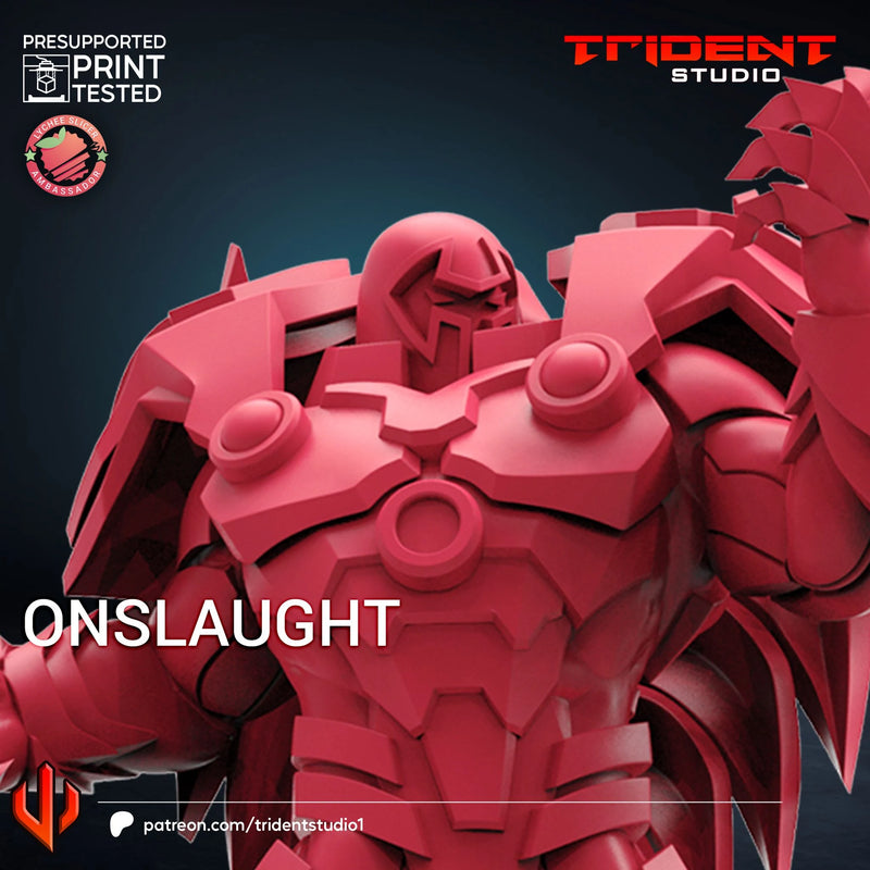 Onslaught Marvel MCP-compatible 40mm resin proxy miniature by Trident Miniatures - product image 4