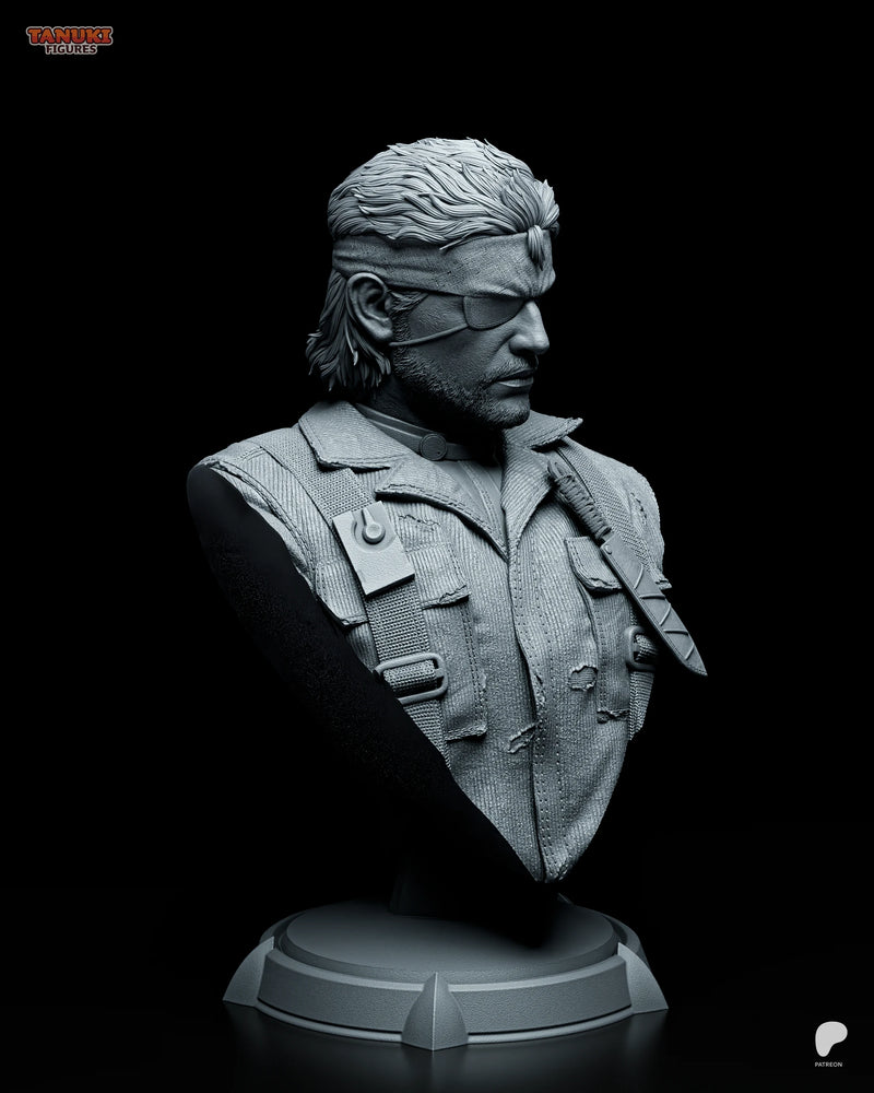 Big Boss Resin Statue & Bust - Bust view 4