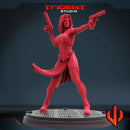 Mystique Marvel MCP-compatible 40mm resin proxy miniature by Trident Miniatures - product image 4
