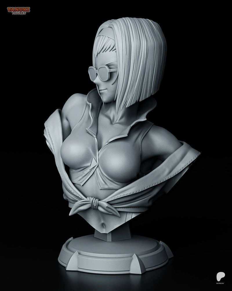 Faye Resin Statue & Bust - Bust view 4