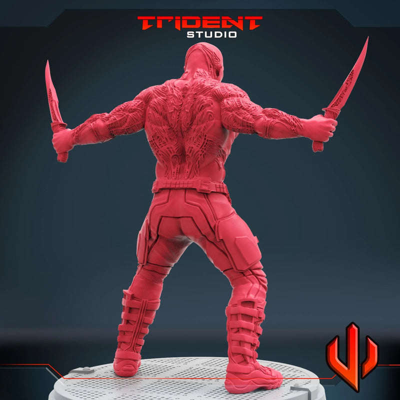 Drax - Sculpt B Marvel MCP-compatible 40mm resin proxy miniature by Trident Miniatures - product image 4