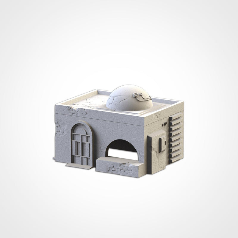 Desert Buildings 3D printed terrain view 4