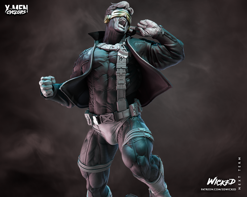 Cyclops Sculpture resin statue kit view 4
