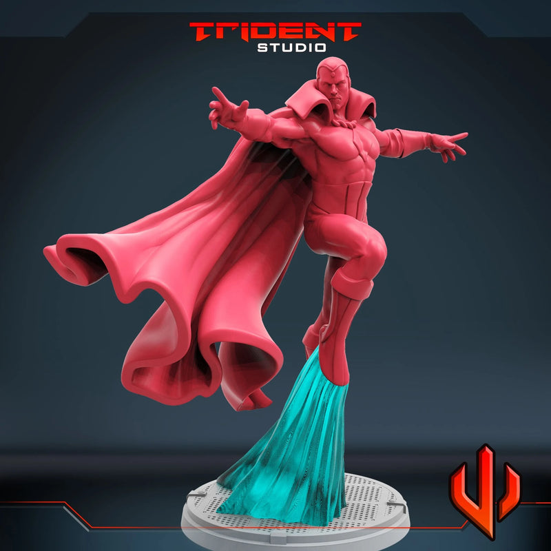 Vision Marvel MCP-compatible 40mm resin proxy miniature by Trident Miniatures - product image 4