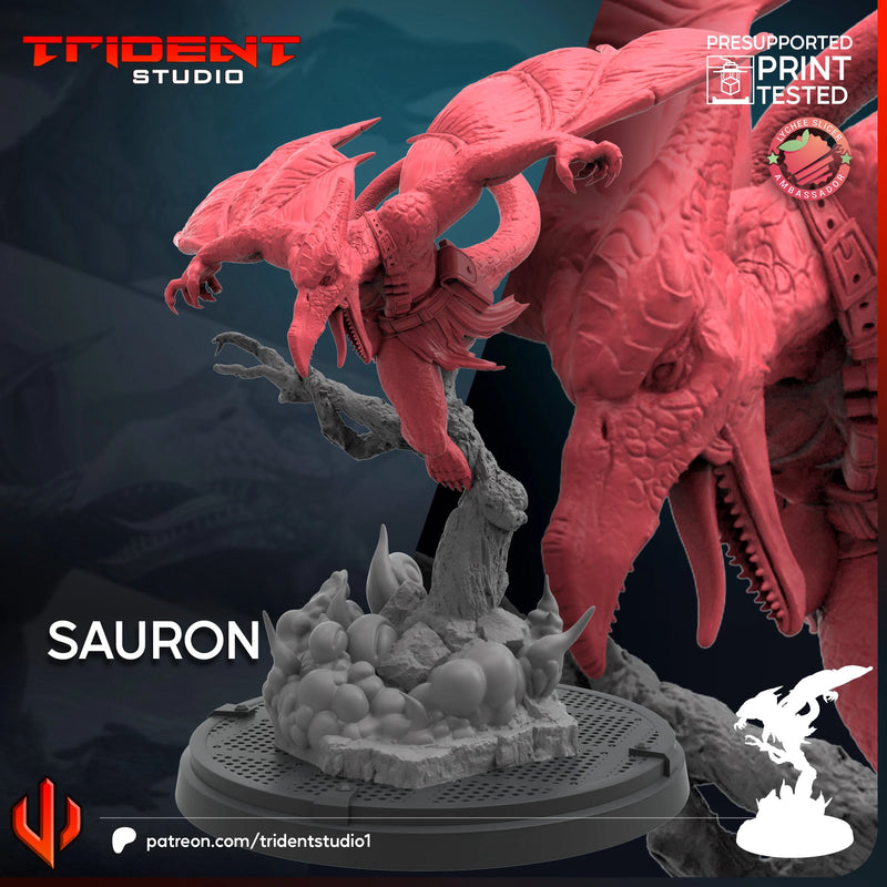 Sauron Marvel MCP-compatible 40mm resin proxy miniature by Trident Miniatures - product image 4