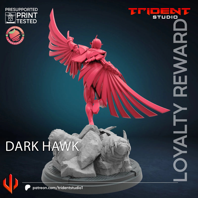 Darkhawk Marvel MCP-compatible 40mm resin proxy miniature by Trident Miniatures - product image 4