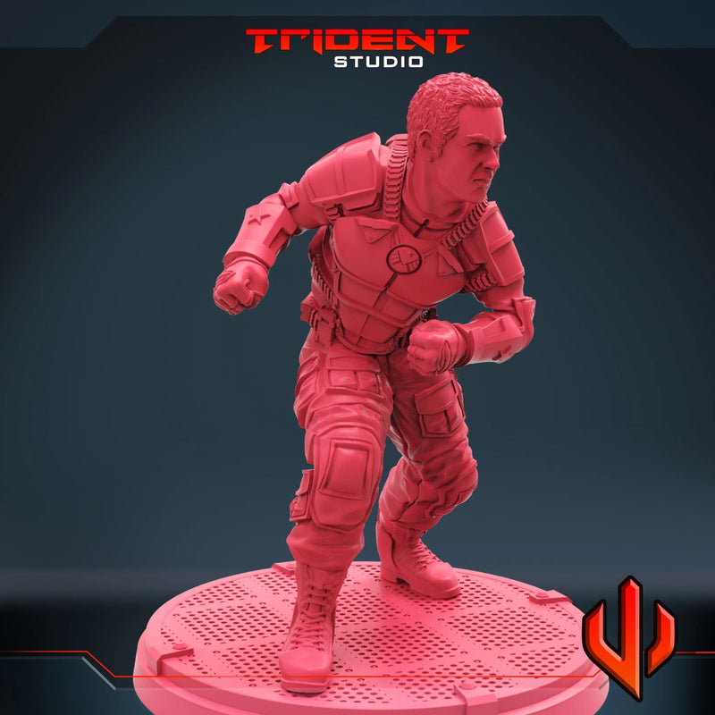 Patriot Marvel MCP-compatible 40mm resin proxy miniature by Trident Miniatures - product image 4