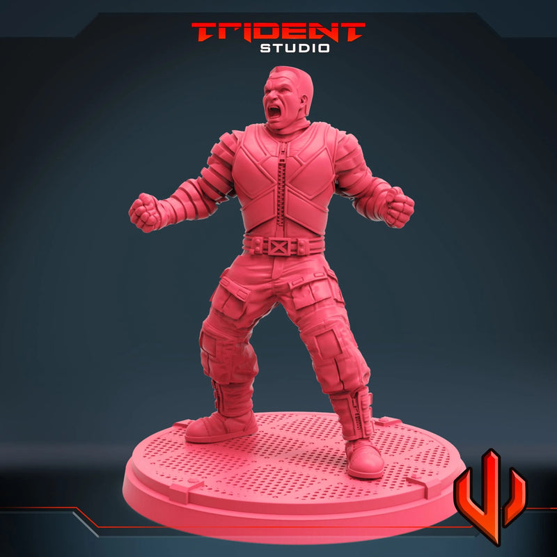 Colossus - Sculpt B Marvel MCP-compatible 40mm resin proxy miniature by Trident Miniatures - product image 4