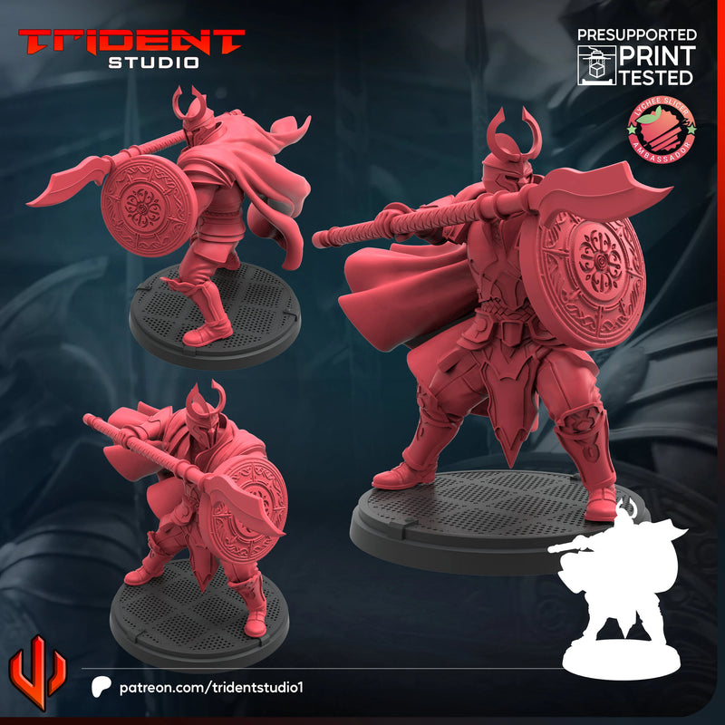 Asgardian Spear Knight Marvel MCP-compatible 40mm resin proxy miniature by Trident Miniatures - product image 4
