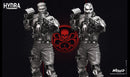 Crossbones Sculpture resin statue kit view 4