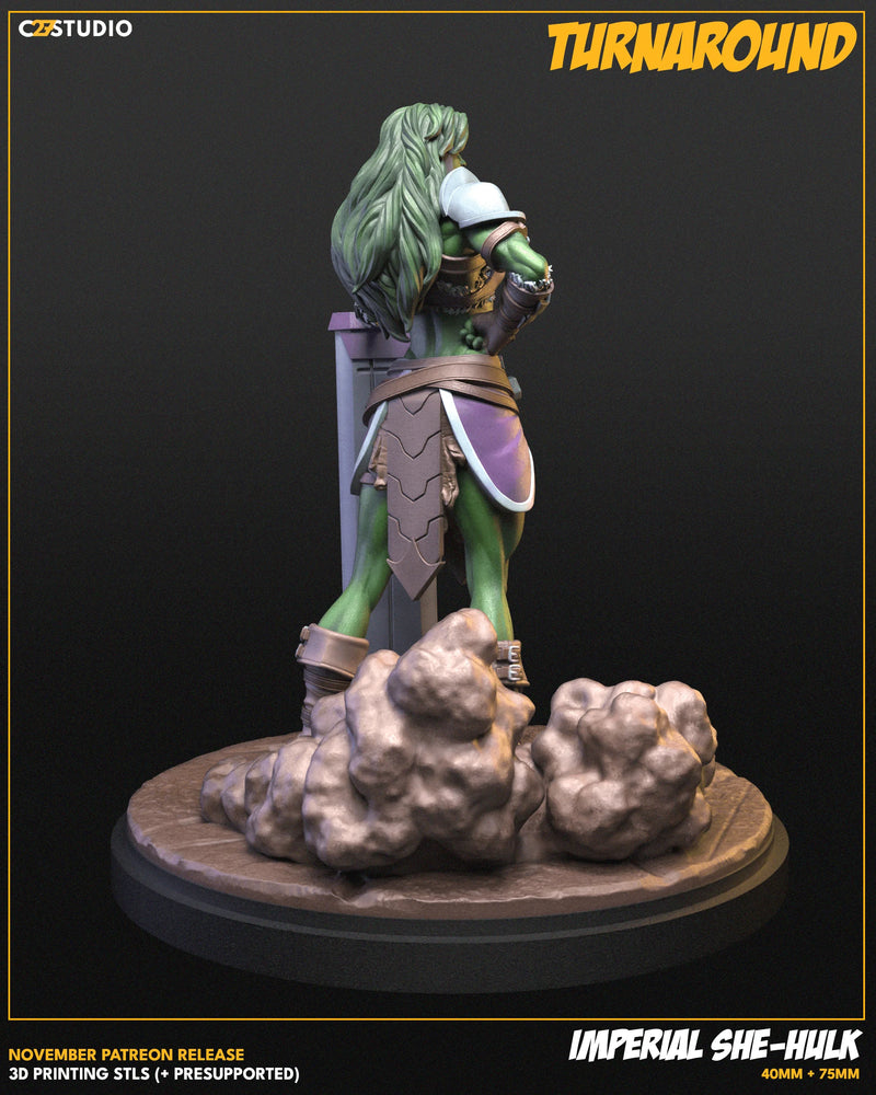 She Hulk (Imperial) Marvel MCP-compatible resin miniature by C27 Studios - product image 4