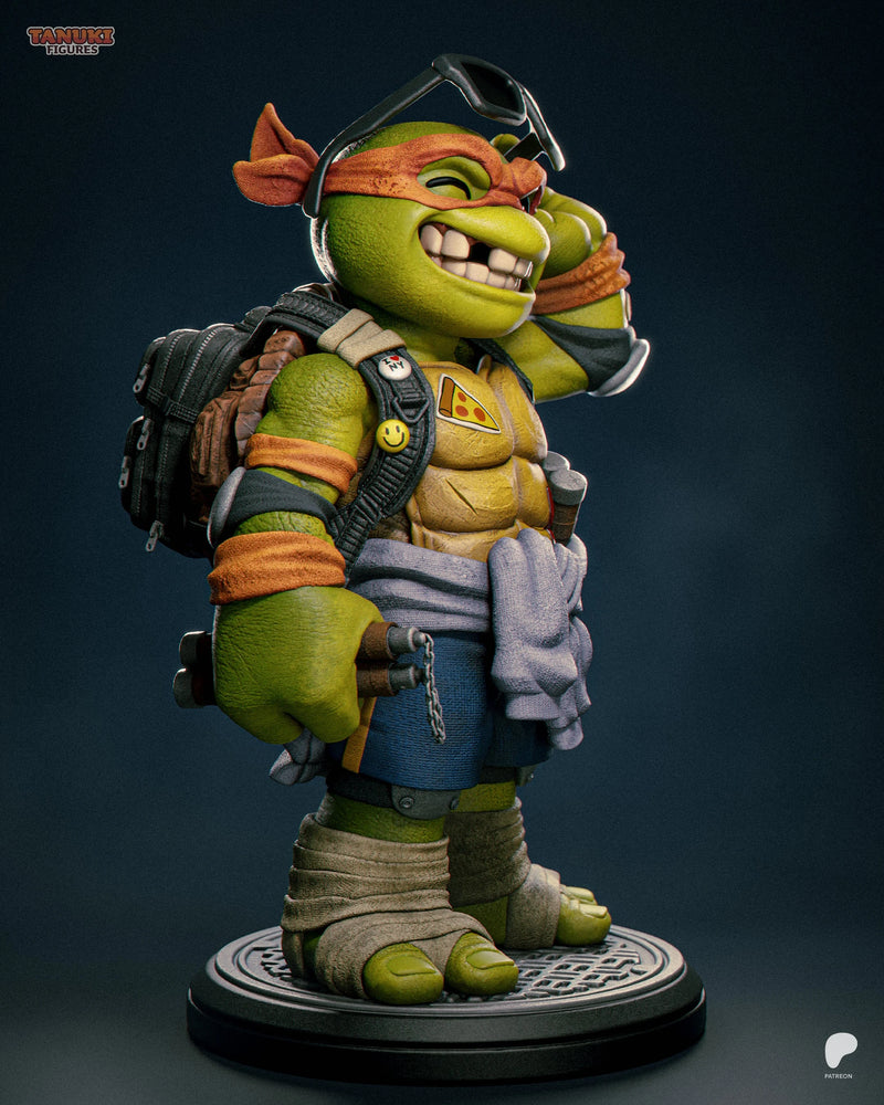 Michelangelo Toon Resin Figure - Toon view 4