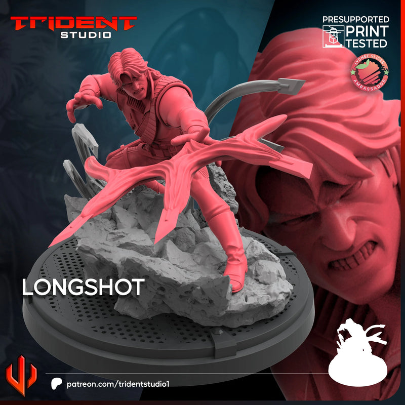 Longshot Marvel MCP-compatible 40mm resin proxy miniature by Trident Miniatures - product image 4