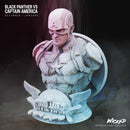Captain America + Black Panther Busts resin bust kit view 4