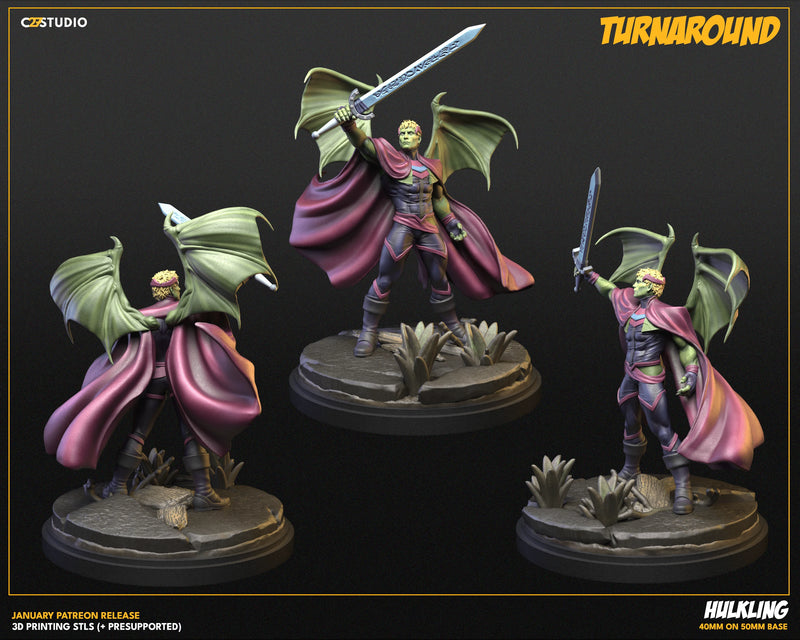 Hulkling Marvel MCP-compatible resin miniature by C27 Studios - product image 4