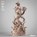 Captain Marvel Sculpture resin statue kit view 4