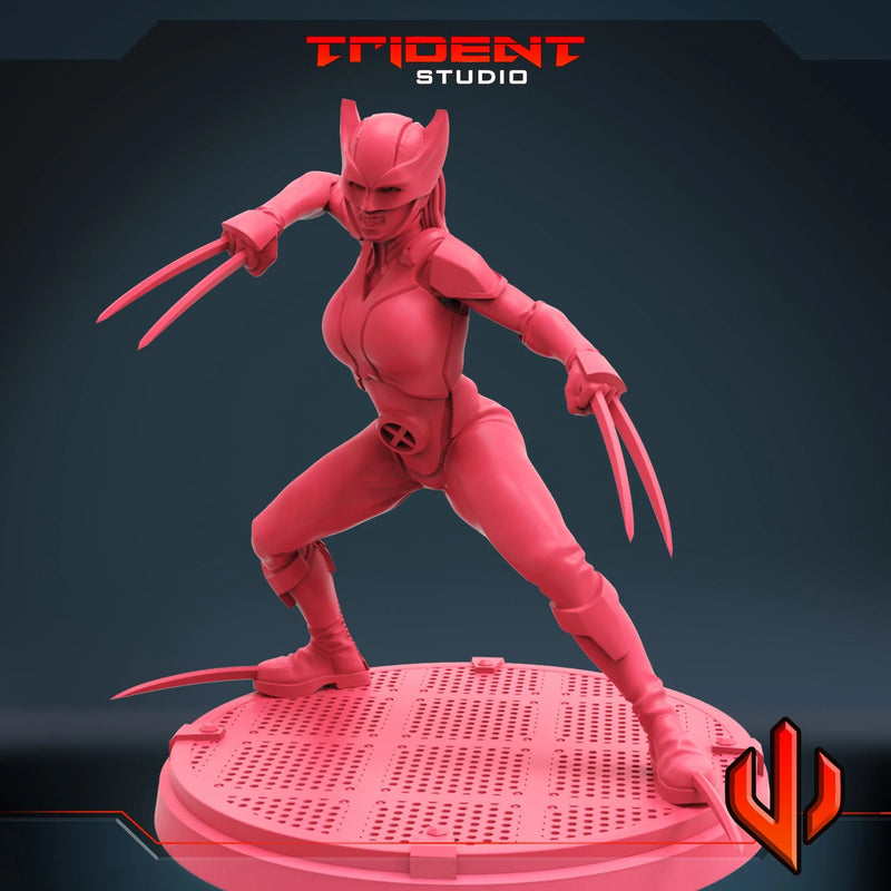X-23 - Sculpt B Marvel MCP-compatible 40mm resin proxy miniature by Trident Miniatures - product image 4