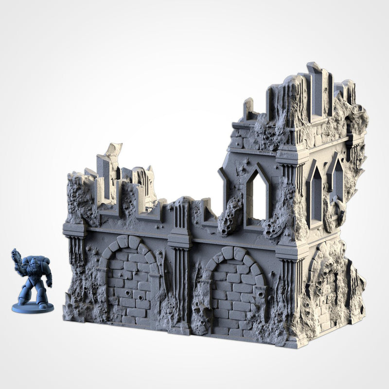 Infected Ruins 3D printed terrain view 4